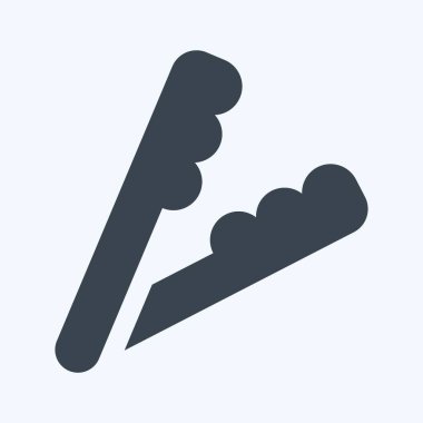 Simge Utensil 1 - Glyph Biçimi - Basit illüstrasyon, Düzenlenebilir vuruş, Tasarım şablonu vektörü, baskılar, posterler, reklamlar, duyurular, bilgi grafikleri vs..