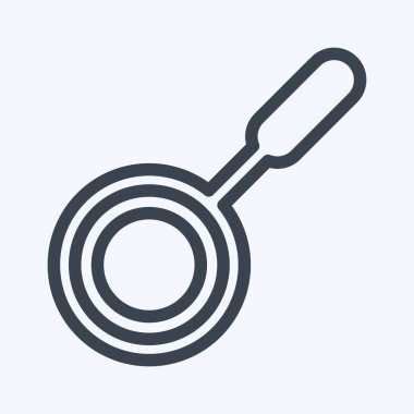 Simge Pan 1 - Satır Biçimi - Basit illüstrasyon, Düzenlenebilir vuruş, Tasarım şablonu vektörü, baskılar, posterler, reklamlar, duyurular, bilgi grafikleri vs..