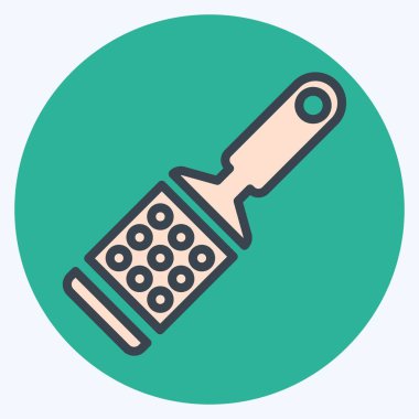 Simge Rasp 2 - Renk Eşleştirme Biçimi - Basit illüstrasyon, Düzenlenebilir vuruş, Tasarım şablonu vektörü, baskılar, posterler, reklamlar, duyurular, bilgi grafikleri, vs..