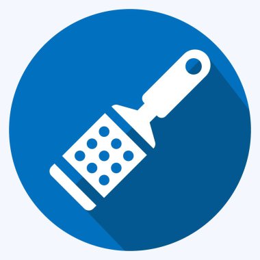 Simge Rasp 2 - Uzun Gölge Biçimi - Basit illüstrasyon, Düzenlenebilir vuruş, Tasarım şablonu vektörü, baskılar, posterler, reklamlar, duyurular, bilgi grafikleri vs..