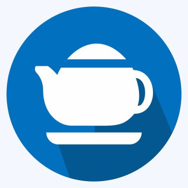 Simge Yapıcı - Uzun Gölge Biçimi - Basit illüstrasyon, Düzenlenebilir vuruş, Tasarım şablonu vektörü, baskılar, posterler, reklamlar, duyurular, bilgi grafikleri, vs..