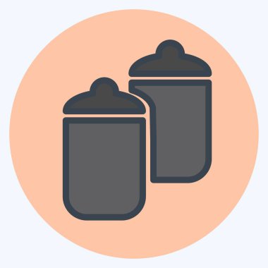 Simge Tutma - Renk Eşleştirme Biçimi - Basit illüstrasyon, Düzenlenebilir vuruş, Tasarım şablonu vektörü, baskılar, posterler, reklamlar, duyurular, bilgi grafikleri vs..