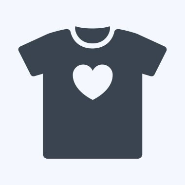 Simge T- Shirt 2 - Kabartma Biçimi, Basit illüstrasyon, Düzenlenebilir Vuruş, Tasarım şablonu vektörü, baskılar, posterler, reklamlar, duyurular, bilgi grafikleri vs..