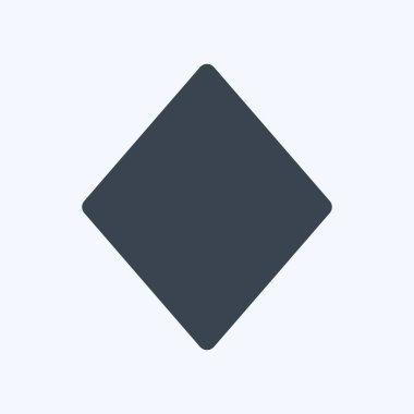 Simge Elmasları - Glyph Biçimi, Basit illüstrasyon, Düzenlenebilir Felç, Tasarım şablonu vektörü, baskılar, posterler, reklamlar, duyurular, bilgi grafikleri vs..