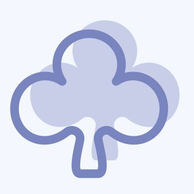 Simge Kulüpleri - İki Ton Biçimi, Basit illüstrasyon, Düzenlenebilir Vuruş, Tasarım şablonu vektörü, baskılar, posterler, reklamlar, duyurular, bilgi grafikleri vs..