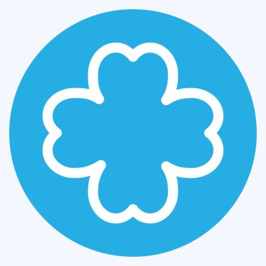 Icon Lucky - Mavi Gözler Biçimi, Basit illüstrasyon, Düzenlenebilir Felç, Tasarım şablon vektörü, baskılar, posterler, reklamlar, duyurular, bilgi grafikleri vs..