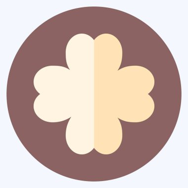 Simge Şanslı - Düz Biçim, Basit illüstrasyon, Düzenlenebilir Felç, Tasarım şablon vektörü, baskılar, posterler, reklamlar, duyurular, bilgi grafikleri vs..