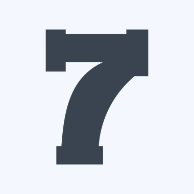 Simge Slot Oyunu - Glyph Stili, Basit illüstrasyon, Düzenlenebilir vuruş, Tasarım şablonu vektörü, baskılar, posterler, reklamlar, duyurular, bilgi grafikleri vs..