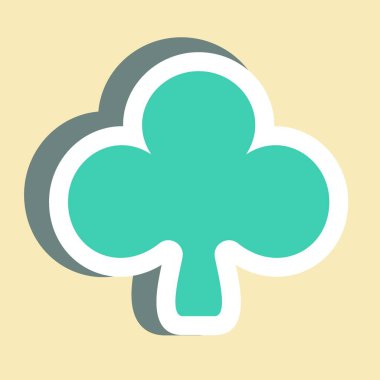 Çıkartma Kulüpleri, Basit illüstrasyon, Düzenlenebilir vuruş, Tasarım şablonu vektörü, baskılar, posterler, reklamlar, duyurular, bilgi grafikleri vb..