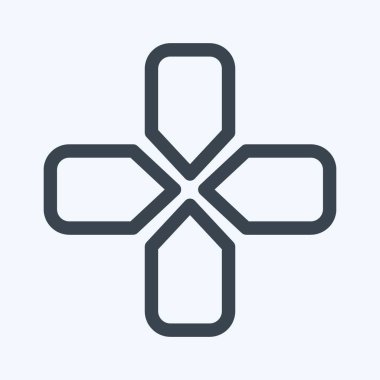 Simge Okları - Satır Biçimi, Basit illüstrasyon, Düzenlenebilir vuruş, Tasarım şablonu vektörü, Yazdırma, poster, reklam, duyurular, bilgi grafikleri vs..