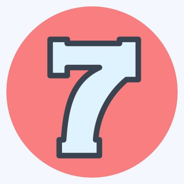 Simge Slot Oyunu - Düz Stil, Basit illüstrasyon, Düzenlenebilir vuruş, Tasarım şablonu vektörü, baskılar, posterler, reklamlar, duyurular, bilgi grafikleri vs..