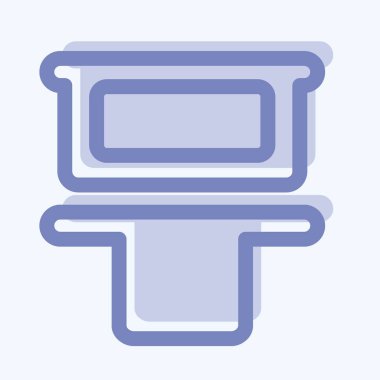 Simge Dikey Dağıtım Üst - İki Ton Biçimi, Basit İllüstrasyon, Düzenlenebilir Vuruş, Tasarım şablonu vektörü, Yazdırma, poster, reklam, duyurular, bilgi grafikleri vs..