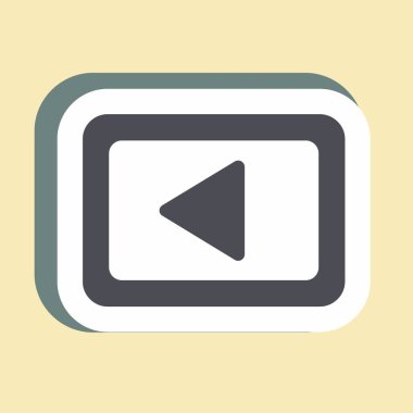 Etiket Sol - Renk Mat Biçimi, Basit illüstrasyon, Düzenlenebilir Vuruş, Tasarım şablonu vektörü, Yazdırma, poster, reklamlar, duyurular, bilgi grafikleri vs..