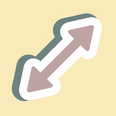 Sağa Yapıştırma Ölçeklemesi - Renk Eşleştirme Biçimi, Basit illüstrasyon, Düzenlenebilir vuruş, Tasarım şablonu vektörü, Yazdırma, poster, reklamlar, duyurular, bilgi grafikleri vs..