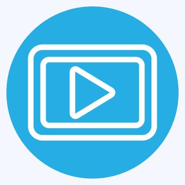 Simge Sağ - Mavi Gözler Biçimi, Basit illüstrasyon, Düzenlenebilir Felç, Tasarım şablon vektörü, Yazdırma, posterler, reklamlar, duyurular, bilgi grafikleri vs..