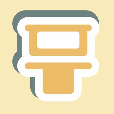 Çıkartma Dikey Dağıtım Üstü - Renk Eşleştirme Biçimi, Basit Çizim, Düzenlenebilir Vuruş, Tasarım Şablonu Vektörü, Yazdırma, reklam, anons, bilgi grafikleri vs..