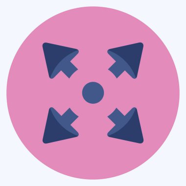 Simge Ölçekleme - Düz Biçim, Basit illüstrasyon, Düzenlenebilir Vuruş, Tasarım şablonu vektörü, Yazdırma, poster, reklam, duyurular, bilgi grafikleri vs..