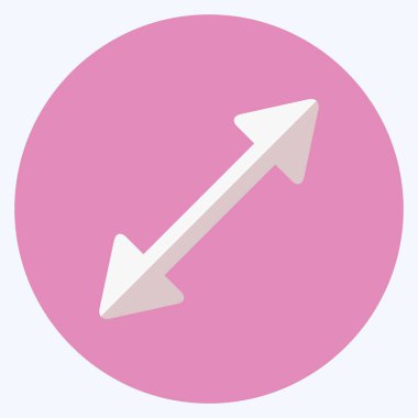 Simge Sağ Ölçek - Düz Biçim, Basit illüstrasyon, Düzenlenebilir vuruş, Tasarım şablonu vektörü, Yazdırma, poster, reklamlar, duyurular, bilgi grafikleri vs..