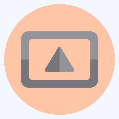 Simge Yukarı - Düz Biçim, Basit illüstrasyon, Düzenlenebilir Felç, Tasarım şablon vektörü, baskılar, posterler, reklamlar, duyurular, bilgi grafikleri vs..