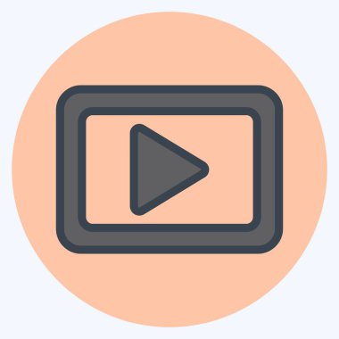 Simge Sağ - Renk Eşleştirme Biçimi, Basit illüstrasyon, Düzenlenebilir Felç, Tasarım şablonu vektörü, Yazdırma, poster, reklamlar, duyurular, bilgi grafikleri vs..