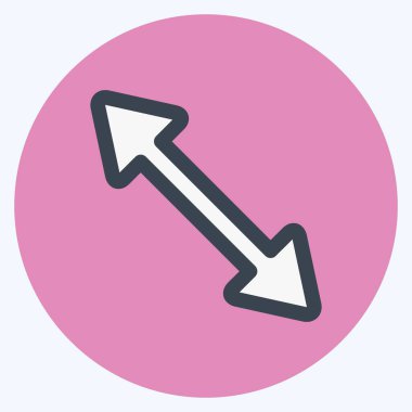 Simge Ölçeklemesi Sol - Renk Eşleştirme Biçimi, Basit illüstrasyon, Düzenlenebilir vuruş, Tasarım şablonu vektörü, Yazdırma, poster, reklamlar, duyurular, bilgi grafikleri vs..