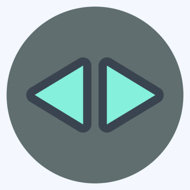 Simge Kaydırma - Renk Eşleştirme Biçimi, Basit illüstrasyon, Düzenlenebilir Vuruş, Tasarım şablonu vektörü, Yazdırma, afişler, reklamlar, duyurular, bilgi grafikleri vs..