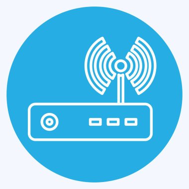 Simge Yönlendirici - Mavi Gözler Biçimi, Basit illüstrasyon, Düzenlenebilir Felç, Tasarım şablonu vektörü, baskılar, posterler, reklamlar, duyurular, bilgi grafikleri vs..