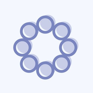 Simge Grubu Çalışması - İki Ton Biçimi - Basit illüstrasyon, Düzenlenebilir vuruş, Tasarım şablonu vektörü, baskılar, posterler, reklamlar, duyurular, bilgi grafikleri vs..