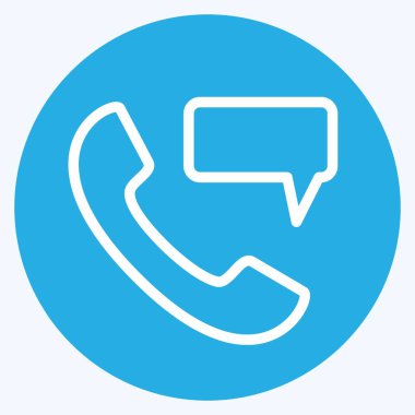 Simge Perma Telefon Masajı - Mavi Gözler Biçimi - Basit illüstrasyon, Düzenlenebilir vuruş, Tasarım şablonu vektörü, baskılar, posterler, reklamlar, duyurular, bilgi grafikleri vs..