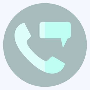 Simge permalı telefon masajı - Düz resim, düzenlenebilir vuruş, tasarım şablonu vektörü, baskılar, posterler, reklamlar, duyurular, bilgi grafikleri vs..