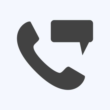 Simge permalı telefon masajı - Kabartma Biçimi - Basit illüstrasyon, Düzenlenebilir vuruş, Tasarım şablonu vektörü, baskılar, posterler, reklamlar, duyurular, bilgi grafikleri, vs..