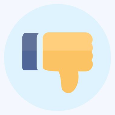 Simge Aşağı - Düz Biçim - Basit illüstrasyon, Düzenlenebilir vuruş, Tasarım şablonu vektörü, baskılar, posterler, reklamlar, duyurular, bilgi grafikleri vs..