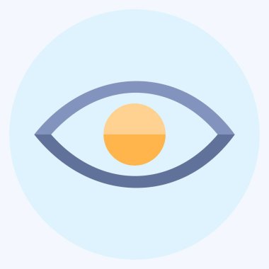 Simge Görünürlüğü - Düz Biçim - Basit illüstrasyon, Düzenlenebilir vuruş, Tasarım şablonu vektörü, baskılar, posterler, reklamlar, duyurular, bilgi grafikleri vs..