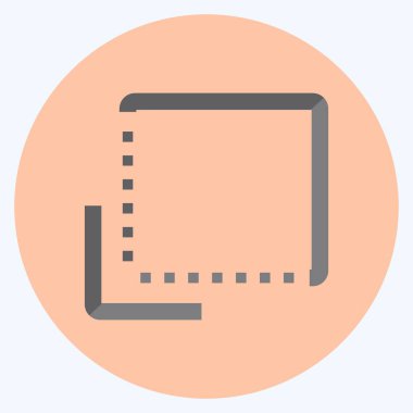 Simgeden Sırta - Düz Biçim - Basit illüstrasyon, Düzenlenebilir vuruş, Tasarım şablonu vektörü, baskılar, posterler, reklamlar, duyurular, bilgi grafikleri vs..