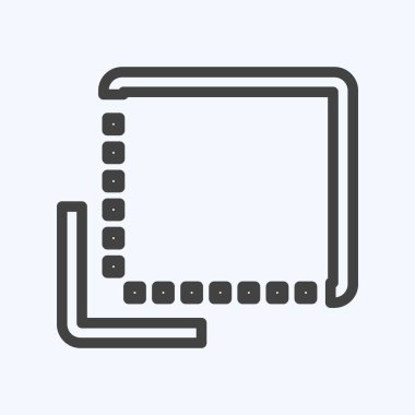 Simgeden Sırta - Satır Biçimi - Basit illüstrasyon, Düzenlenebilir vuruş, Tasarım şablonu vektörü, baskılar, posterler, reklamlar, duyurular, bilgi grafikleri vs..