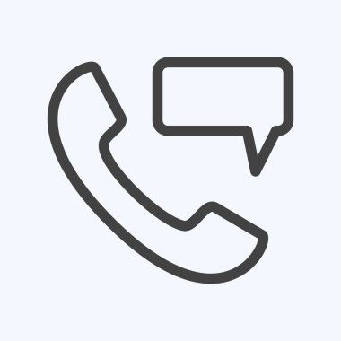 Simge Perma Telefon Masajı - Satır Biçimi - Basit illüstrasyon, Düzenlenebilir vuruş, Tasarım şablonu vektörü, baskılar, posterler, reklamlar, duyurular, bilgi grafikleri vs..