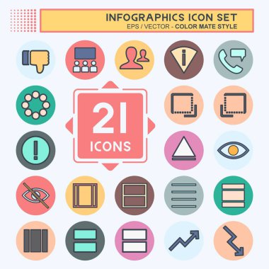 Simge Tanımlama Biçimi - Renk Eşleştirme Biçimi - Basit illüstrasyon, Düzenlenebilir vuruş, Tasarım şablonu vektörü, baskılar, posterler, reklamlar, duyurular, bilgi grafikleri vs..