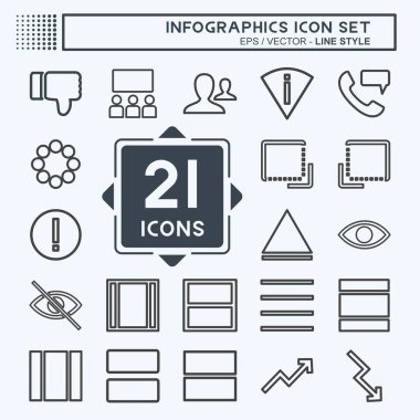 Simge Tanımlama - Satır Biçimi - Basit illüstrasyon, Düzenlenebilir vuruş, Tasarım şablonu vektörü, baskılar, posterler, reklamlar, duyurular, bilgi grafikleri vs..