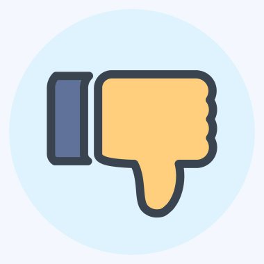 Simge Aşağı - Renk Eşleştirme Biçimi - Basit illüstrasyon, Düzenlenebilir vuruş, Tasarım şablonu vektörü, baskılar, posterler, reklamlar, duyurular, bilgi grafikleri, vs..