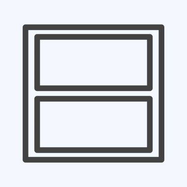 Simge Görünümü Straam - Satır Biçimi - Basit illüstrasyon, Düzenlenebilir vuruş, Tasarım şablonu vektörü, baskılar, posterler, reklamlar, duyurular, bilgi grafikleri vs..