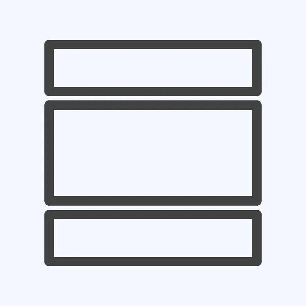 Icon View Day Line Style Eenvoudige Illustratie Bewerkbare Slag Design — Stockvector