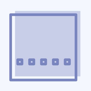 Simge Kırpma Orjinali - İki Ton Biçimi - Basit illüstrasyon, Düzenlenebilir vuruş, Tasarım şablonu vektörü, baskılar, posterler, reklamlar, duyurular, bilgi grafikleri, vs..