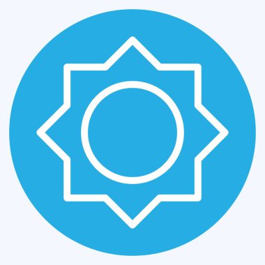 Simge Parlaklığı I - Mavi Gözler Biçimi - Basit illüstrasyon, Düzenlenebilir vuruş, Tasarım şablonu vektörü, baskılar, posterler, reklamlar, duyurular, bilgi grafikleri vs..