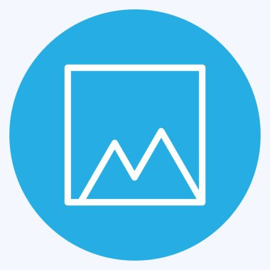 Simge Filtresi - Mavi Gözler Biçimi - Basit illüstrasyon, Düzenlenebilir vuruş, Tasarım şablonu vektörü, baskılar, posterler, reklamlar, duyurular, bilgi grafikleri vs..