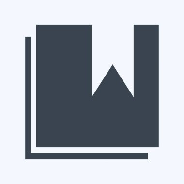 Yer İmleri - Grafik Biçimi - Basit illüstrasyon, Düzenlenebilir vuruş, Tasarım şablonu vektörü, baskılar, posterler, reklamlar, duyurular, bilgi grafikleri vs..