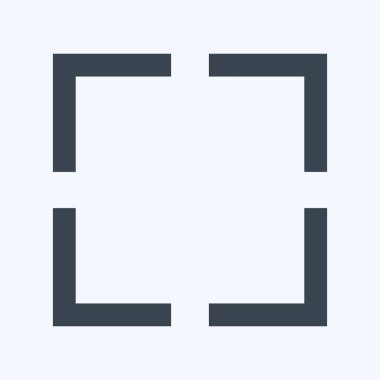 Simgesiz - Kabartma Biçimi - Basit illüstrasyon, Düzenlenebilir vuruş, Tasarım şablonu vektörü, baskılar, posterler, reklamlar, duyurular, bilgi grafikleri vs..