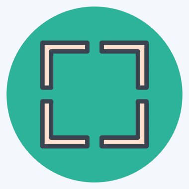 Simgesiz - Renk Eşleştirme Biçimi - Basit illüstrasyon, Düzenlenebilir vuruş, Tasarım şablonu vektörü, baskılar, posterler, reklamlar, duyurular, bilgi grafikleri, vs..