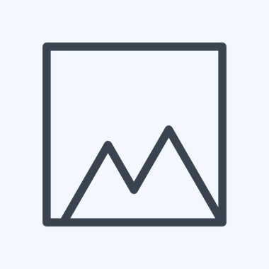 Simge Filtresi - Satır Biçimi - Basit illüstrasyon, Düzenlenebilir vuruş, Tasarım şablonu vektörü, baskılar, posterler, reklamlar, duyurular, bilgi grafikleri vs..