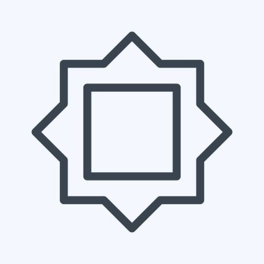 Simge Filtresi Çerçeve - Satır Biçimi - Basit illüstrasyon, Düzenlenebilir vuruş, Tasarım şablonu vektörü, baskılar, posterler, reklamlar, duyurular, bilgi grafikleri vs..