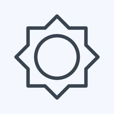 Simge Parlaklığı I - Satır Biçimi - Basit illüstrasyon, Düzenlenebilir vuruş, Tasarım şablonu vektörü, baskılar, posterler, reklamlar, duyurular, bilgi grafikleri vs..